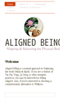 Mobile Screenshot of alignedbeing.com