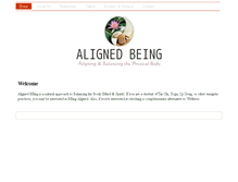Tablet Screenshot of alignedbeing.com